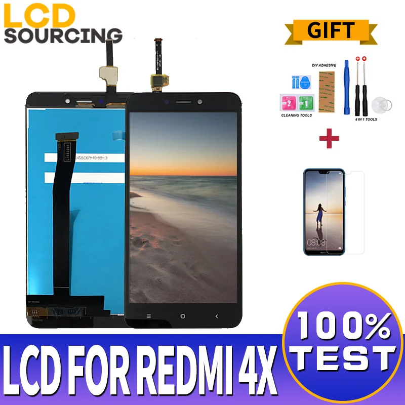5 0 дюймов ЖК дисплей экран для Xiaomi Redmi 4X с сенсорным экраном дигитайзер в сборе +