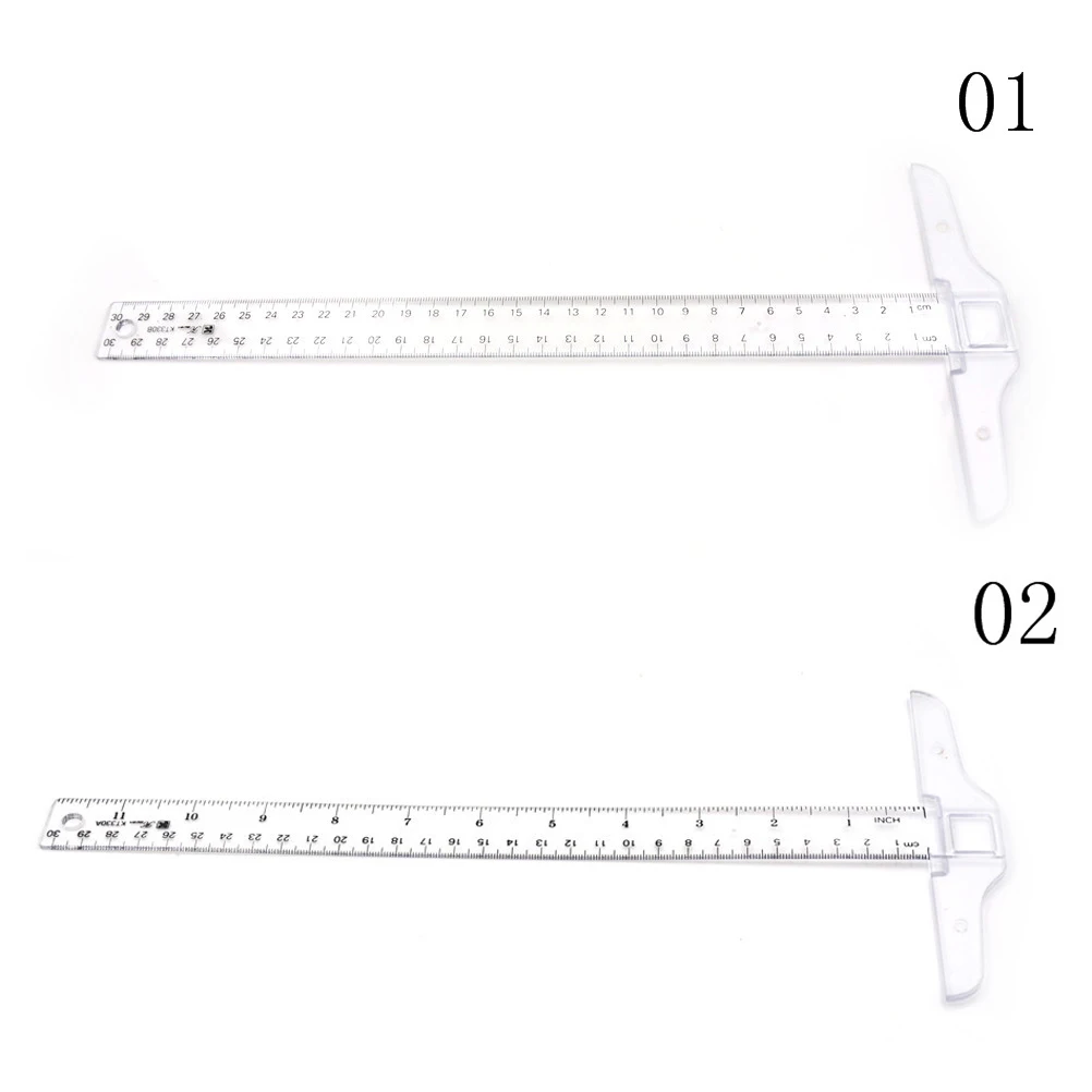 1PCS Plastic T Shape Ruler Clear Transparent Measurements Straight Ruler Measure Tool 30cm
1PCS Plastic T Shape Ruler Clear Transparent Measurements Straight Ruler Measure Tool 30cm