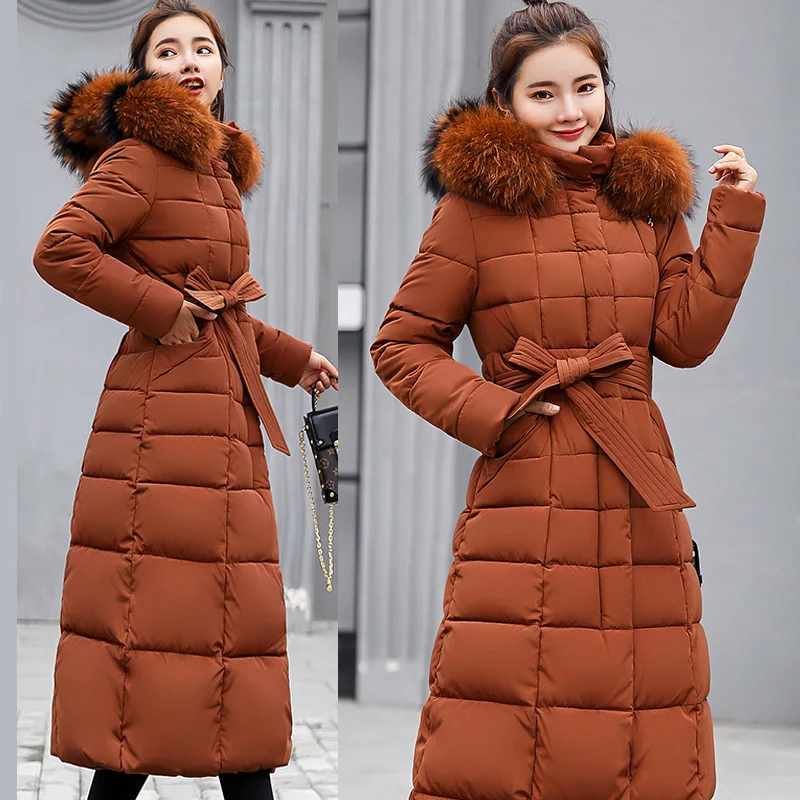 MoYan Women X-long Parkas Coat Winter Solid Slim Thick Warm big fur collar hooded jackets coat Sashes styled windprood
MoYan Women X-long Parkas Coat Winter Solid Slim Thick Warm big fur collar hooded jackets coat Sashes styled windprood