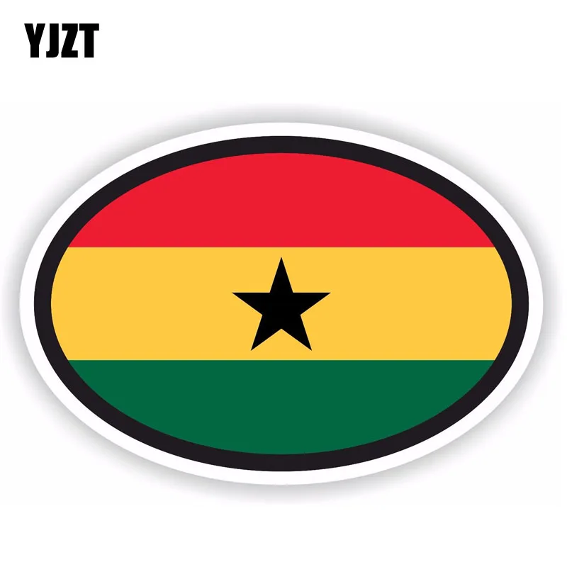 YJZT 11CM*7.3CM Car Accessories Ghana Flag Oval Funny Car Sticker Body Decal 6-1757
YJZT 11CM*7.3CM Car Accessories Ghana Flag Oval Funny Car Sticker Body Decal 6-1757