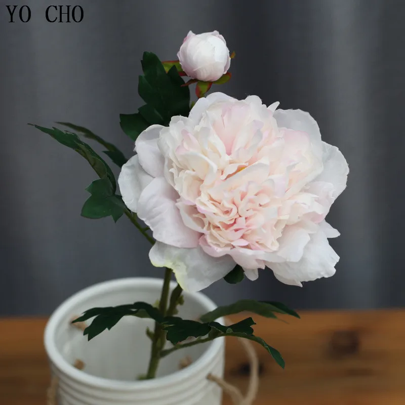 YO CHO Single Peony Flower Artificial Rose For Wedding Home Party Floor Decoration Diy Christmas Wreath For Crafts Chinese Peony
YO CHO Single Peony Flower Artificial Rose For Wedding Home Party Floor Decoration Diy Christmas Wreath For Crafts Chinese Peony