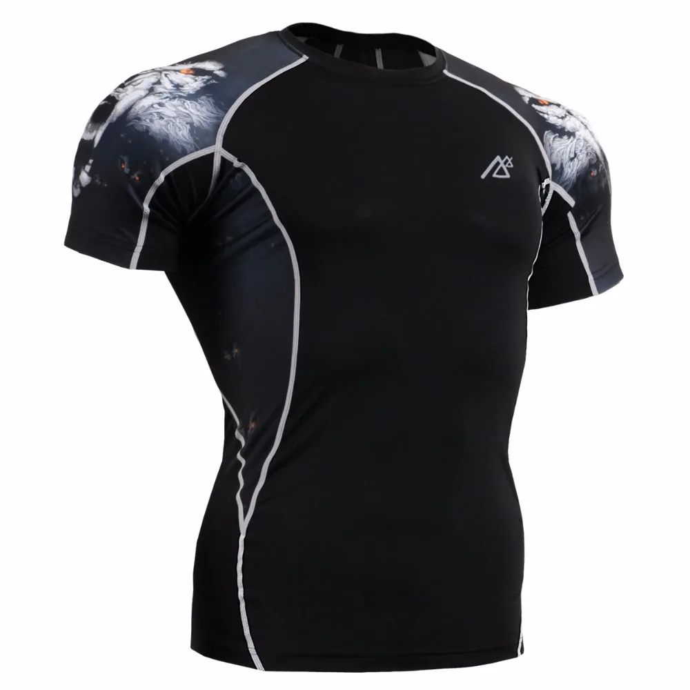 New Wolf Men's 4 Way Stretch Compression Running shirt Short Sleeved Breathable Fitness Tights Workout runningT shirt C2S-B18
New Wolf Men's 4 Way Stretch Compression Running shirt Short Sleeved Breathable Fitness Tights Workout runningT shirt C2S-B18