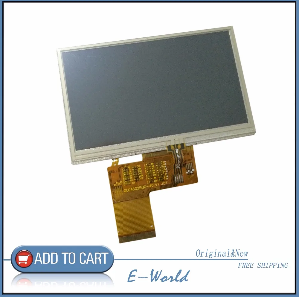 Original 4.3inch LCD screen with touch screen for GL043025Q0-40 V1 GL043025Q0 free shipping
Original 4.3inch LCD screen with touch screen for GL043025Q0-40 V1 GL043025Q0 free shipping