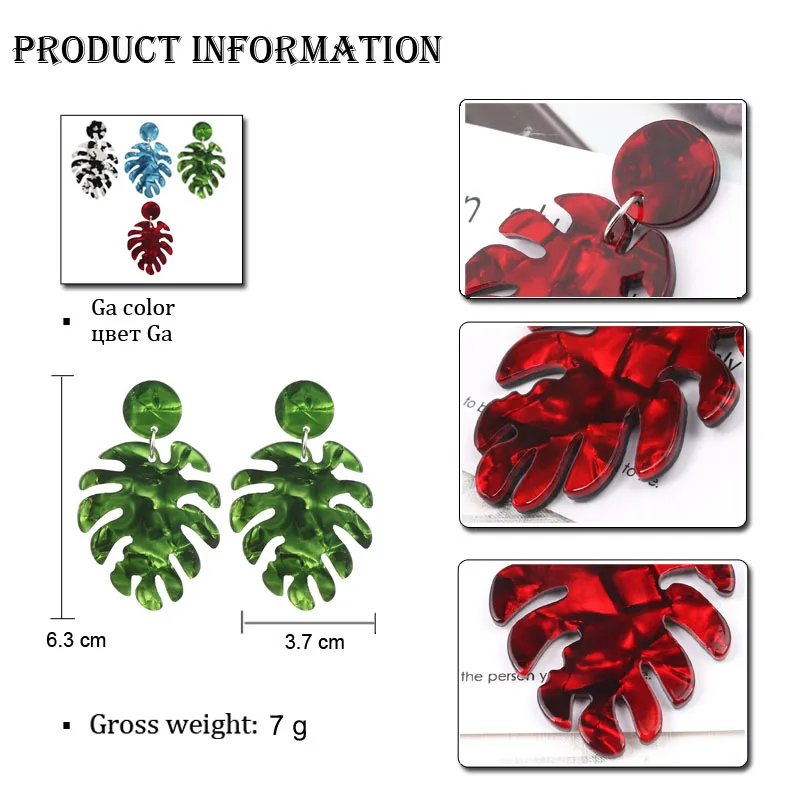 LEADERBEADS Ethnic ZA Design Resin Statement Big Leaf Earrings for Women's Bohemian Gift Jewelry Minimalist Dangle Earrings
LEADERBEADS Ethnic ZA Design Resin Statement Big Leaf Earrings for Women's Bohemian Gift Jewelry Minimalist Dangle Earrings