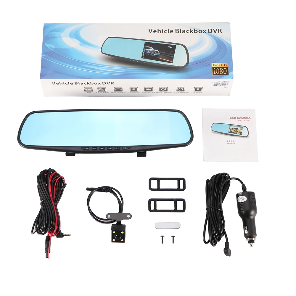 Full HD 1080P Car Dvr Camera Auto 4.3 Inch Rearview Mirror Digital Video Recorder Dual Lens Registratory Camcorder
Full HD 1080P Car Dvr Camera Auto 4.3 Inch Rearview Mirror Digital Video Recorder Dual Lens Registratory Camcorder