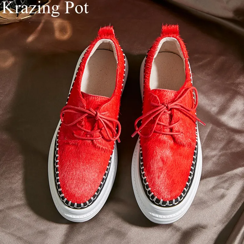 2020 brand spring shoes fur lace up casual loafer round toe sneaker elegant wedge increasing platform women vulcanized shoes L08
2020 brand spring shoes fur lace up casual loafer round toe sneaker elegant wedge increasing platform women vulcanized shoes L08
