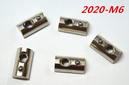 10pcs M6 T Spring Nut Half Round Elasticity Spring Nut Block for 2020 Serie Aluminium Profile
10pcs M6 T Spring Nut Half Round Elasticity Spring Nut Block for 2020 Serie Aluminium Profile