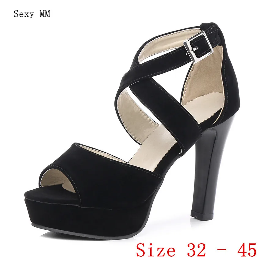 Women High Heel Sandals Shoes Woman High Heels Platform Gladiator Sandals Pumps Small Plus Size 32 33 - 40 41 42 43 44 45
Women High Heel Sandals Shoes Woman High Heels Platform Gladiator Sandals Pumps Small Plus Size 32 33 - 40 41 42 43 44 45