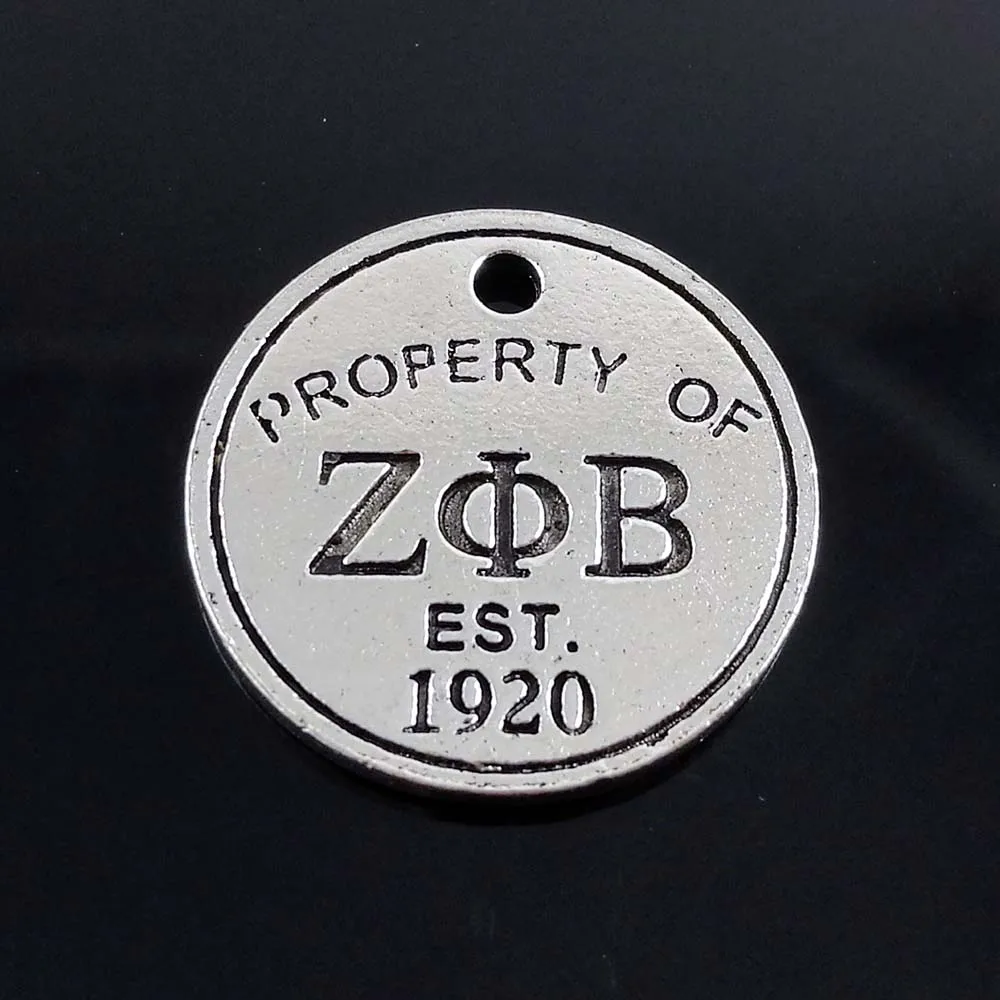 ZETA PHI BETA греческий алфавит подвеска собственность ZPB EST 1920 ювелирные изделия