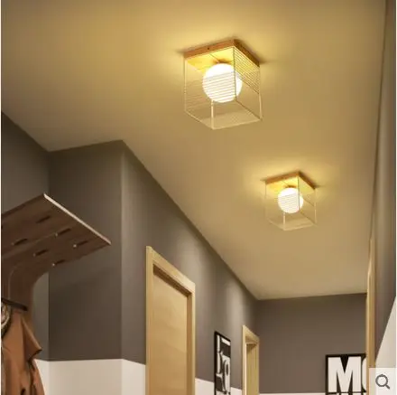 

Простой современный светильник для коридора, прихожей, крыльца, креативный потолочный светильник в скандинавском стиле для дома, балкона, л...