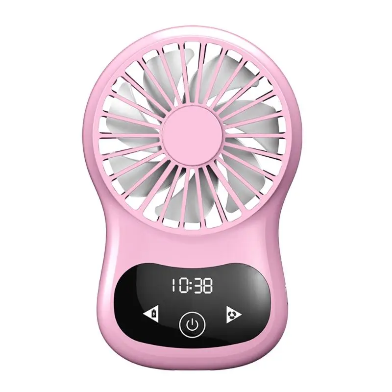 Travel Rechargeable Portable Pocket USB Fan 3 Speed Adjustable Air Cooler Hand Held Real Time Display Touch Clock Desk Fan
Travel Rechargeable Portable Pocket USB Fan 3 Speed Adjustable Air Cooler Hand Held Real Time Display Touch Clock Desk Fan
