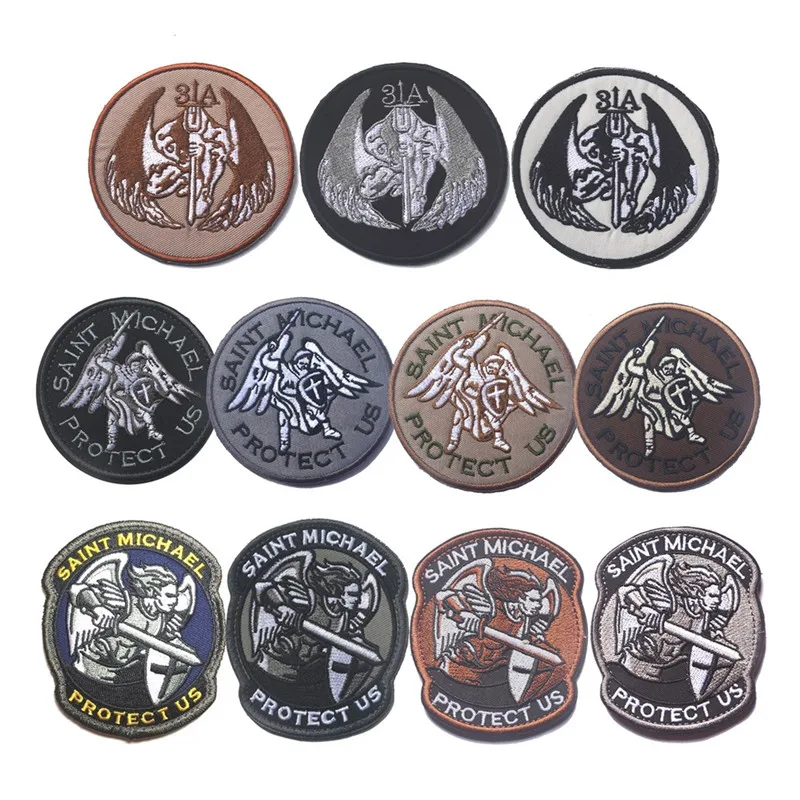 Appliques Embroidery Patch Emblem Badge Guardian Angel St. Michael Protection Tactical Military Patches For Clothing Bag
Appliques Embroidery Patch Emblem Badge Guardian Angel St. Michael Protection Tactical Military Patches For Clothing Bag