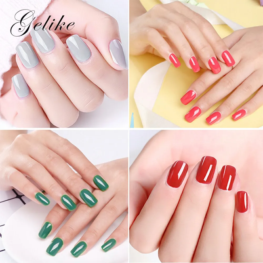 Gelike Soak Off Gel Nail Polish 15ml Nails UV Colors Multi Optional Sale Simple | Красота и здоровье