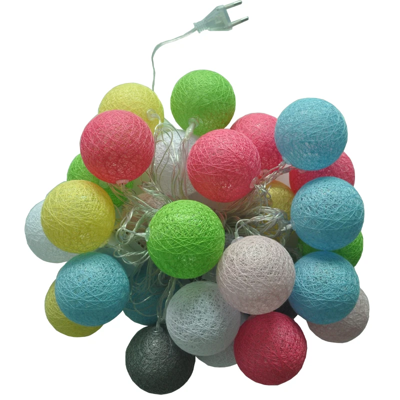 Multicolor 3M AC&Battery Powered EU 220V LED Cotton Ball String Lights Fairy Light for Christmas Tree wedding Decorations
Multicolor 3M AC&Battery Powered EU 220V LED Cotton Ball String Lights Fairy Light for Christmas Tree wedding Decorations