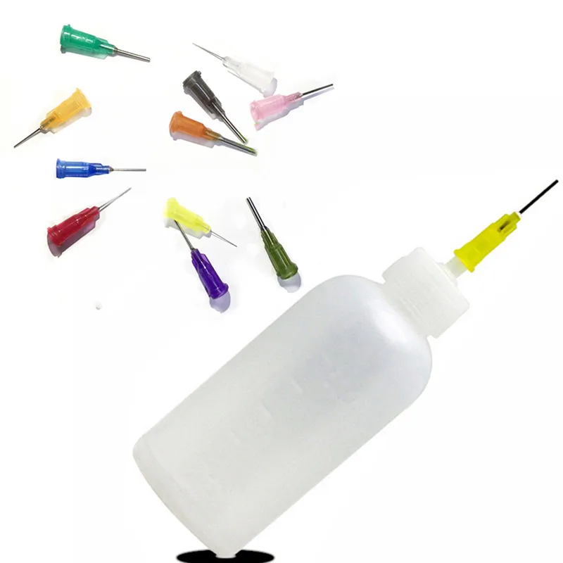 Top Quality Empty Transparent Polyethylene Needle Dispensing Dispenser Bottle for Rosin Solder Flux Paste + 11 Needles 50ml
Top Quality Empty Transparent Polyethylene Needle Dispensing Dispenser Bottle for Rosin Solder Flux Paste + 11 Needles 50ml