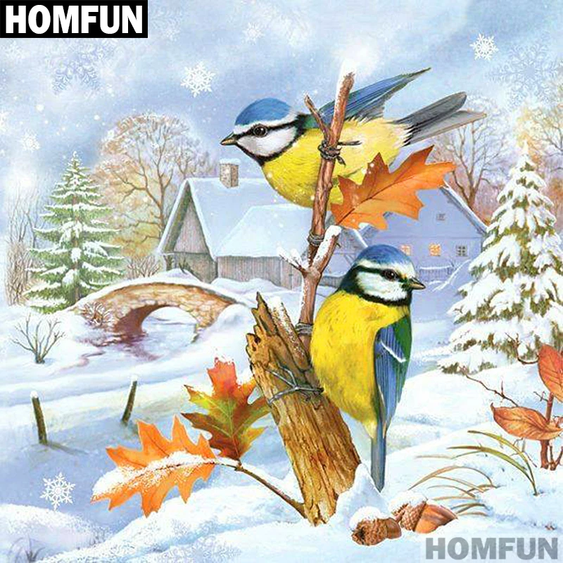 Алмазная живопись HOMFUN A01560, полноразмерная/круглая 5D Вышивка «Снег и птица», для домашнего декора, 3D вышивка крестиком
Алмазная живопись HOMFUN A01560, полноразмерная/круглая 5D Вышивка «Снег и птица», для домашнего декора, 3D вышивка крестиком
