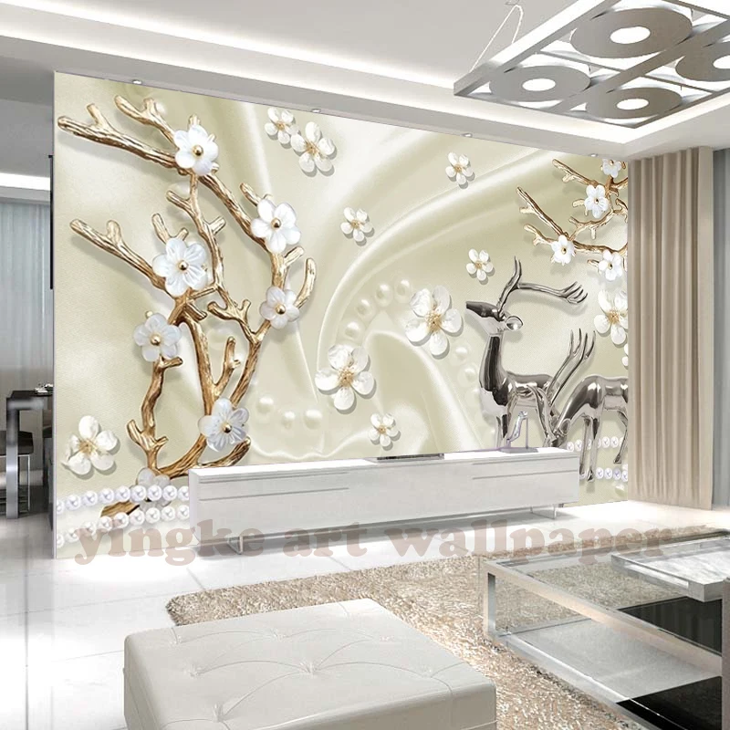 Custom photo wallpaper large mural wall stickers jewelry plum blossom European relief 3d TV wall murals papel de parede
Custom photo wallpaper large mural wall stickers jewelry plum blossom European relief 3d TV wall murals papel de parede