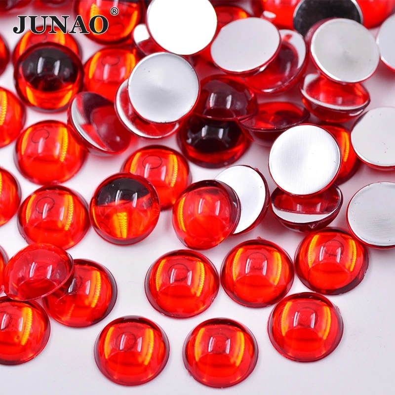 JUNAO 15mm Red Crystal Rhinestones Round Cabochon Acrylic Gems Crystal Stones Applique Glue On Beads Flatback Strass for Craft
JUNAO 15mm Red Crystal Rhinestones Round Cabochon Acrylic Gems Crystal Stones Applique Glue On Beads Flatback Strass for Craft