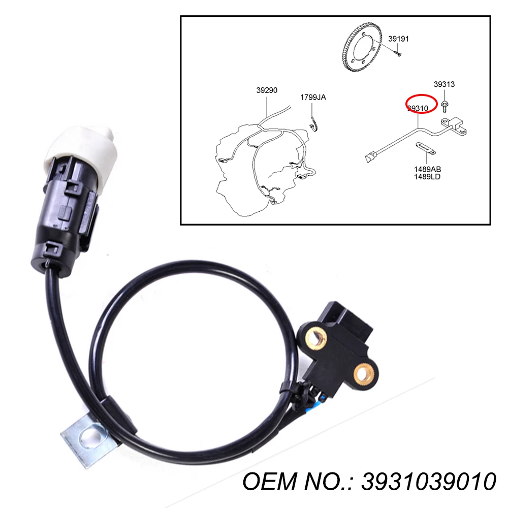 JEAZEA 3931039010 5S1777 39310-39010 Датчик положения коленчатого вала для Hyundai XG300 XG350 для Kia Sedona 2002 2003 2004 2005
JEAZEA 3931039010 5S1777 39310-39010 Датчик положения коленчатого вала для Hyundai XG300 XG350 для Kia Sedona 2002 2003 2004 2005
