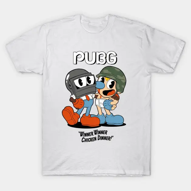 Новинка 2019 года: белые футболки PUBG Cuphead A Good Day For Swell Battle уличная одежда | Мужская