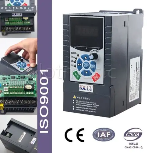 2.2KW 3HP VFD 3Phase 380/415V 5.1A Variable Frequency Drive Inverter ISO
2.2KW 3HP VFD 3Phase 380/415V 5.1A Variable Frequency Drive Inverter ISO
