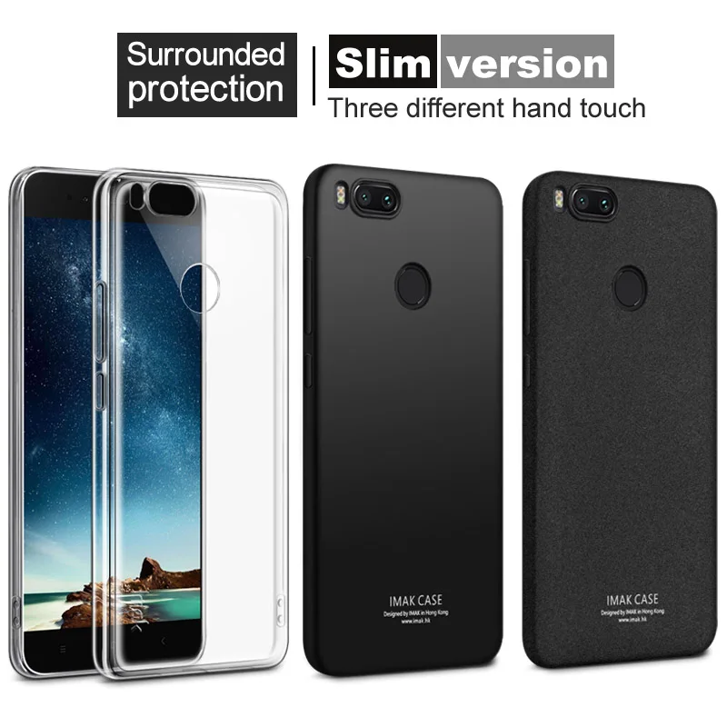Мягкий гелевый прозрачный чехол IMAK из ТПУ для Xiaomi Mi A1 MiA1 Mi5X 5X Силиконовая задняя
