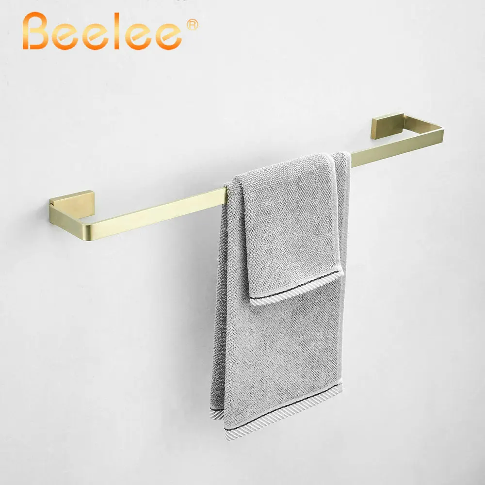 Towel Bar Single Bars SUS304 Stainless Steel Brush Golden Bathroom Towel Rail Bar Towel Holder Wall Mount,Beelee BA19901BG
Towel Bar Single Bars SUS304 Stainless Steel Brush Golden Bathroom Towel Rail Bar Towel Holder Wall Mount,Beelee BA19901BG