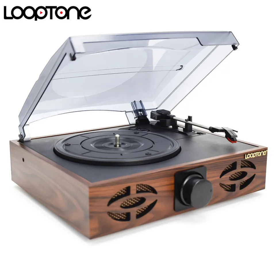 LoopTone Classic 33/45/78 RPM Belt-Drive Gramophone Phono Player For Vinyl LP Record 2 Built-in Speakers PC Link RCA Line-out
LoopTone Classic 33/45/78 RPM Belt-Drive Gramophone Phono Player For Vinyl LP Record 2 Built-in Speakers PC Link RCA Line-out