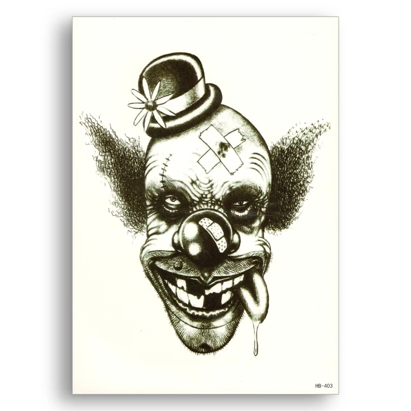Water Transfer Fake Tattoos, Waterproof Temporary Tattoo Stickers,Black Clowns for Boy,Men,Male, Sexy Cool Body Art Makeup
Water Transfer Fake Tattoos, Waterproof Temporary Tattoo Stickers,Black Clowns for Boy,Men,Male, Sexy Cool Body Art Makeup