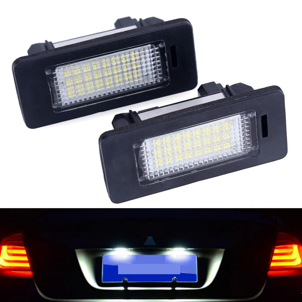 2 шт. Автомобильные светодиодные лампы для номерного знака 12 В 6000 К|bmw light lamp|12v car led