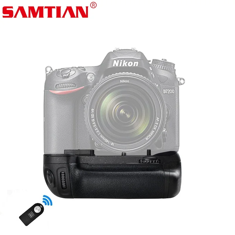 SAMTIAN камера Батарейный держатель для NIKON D7100 D7200 DSLR работает с EN EL15 батареей или 6х