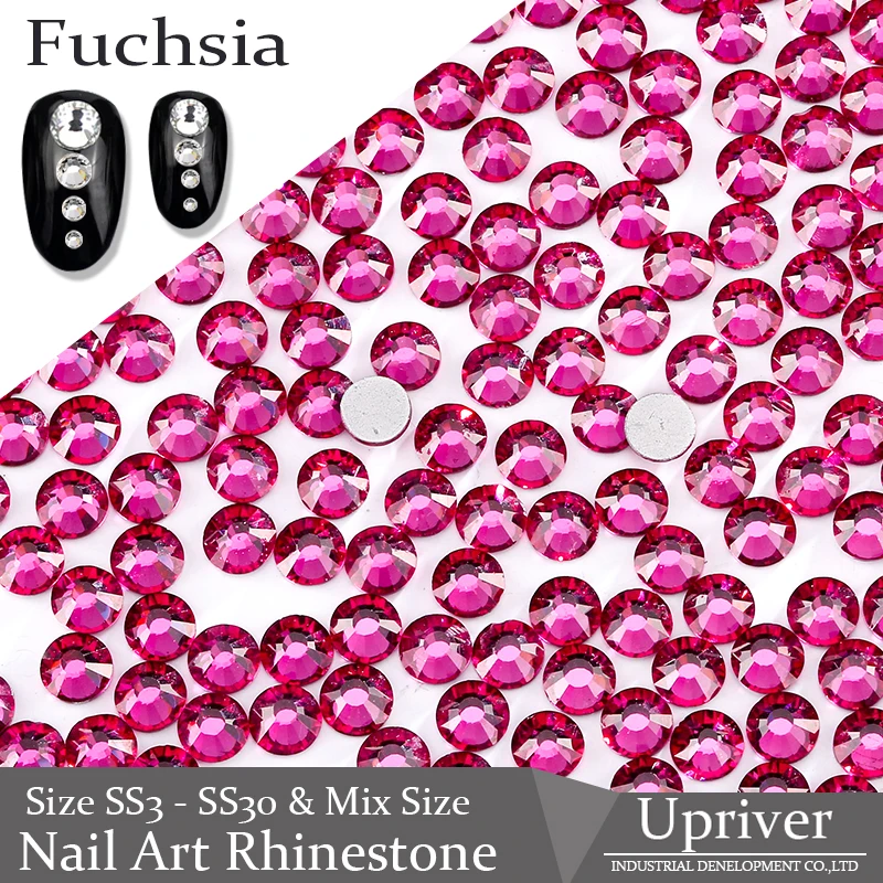 Upriver All Size ss3 - ss30 & Mix Size Glass Fuchsia Nail Art Rhinestones Flatback Non Hot Fix Rhinestone for DIY Nails Design
Upriver All Size ss3 - ss30 & Mix Size Glass Fuchsia Nail Art Rhinestones Flatback Non Hot Fix Rhinestone for DIY Nails Design