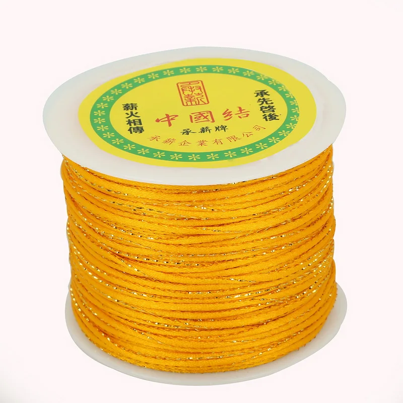 Высокое качество 100 ярдов/рулон 2 мм корейский Шелковый шнур китайский узел