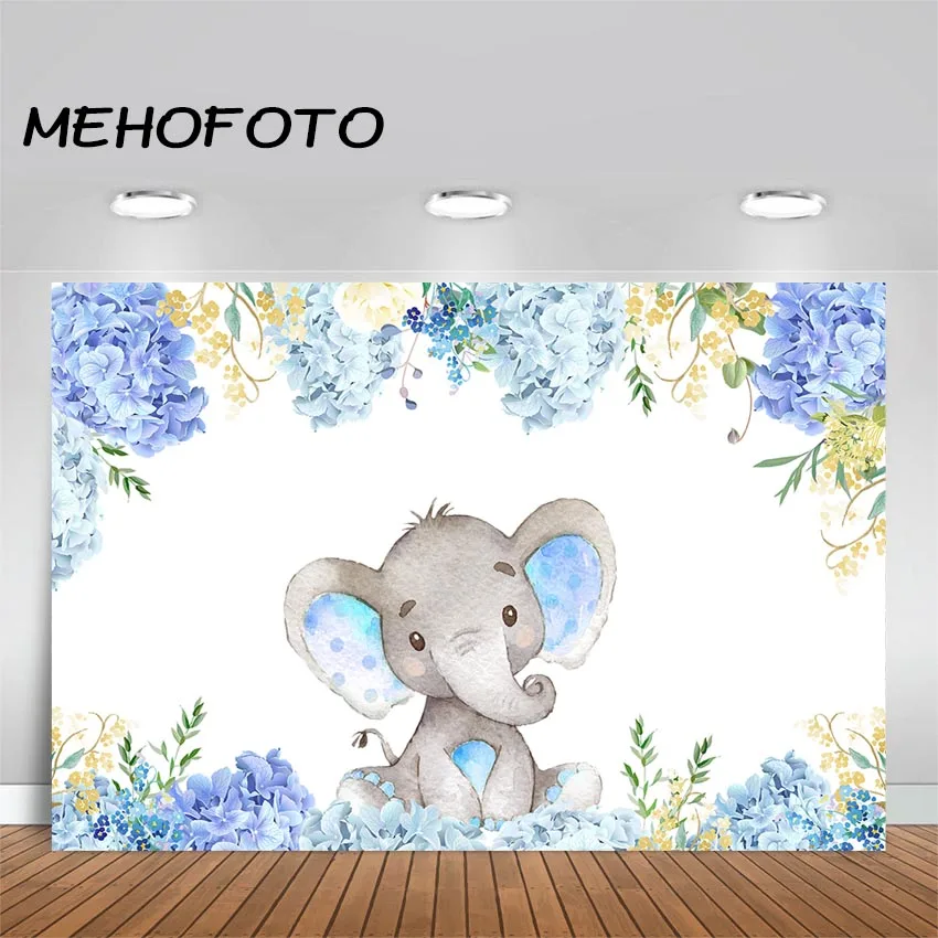 Boy Elephant Baby Shower Backdrop Light Blue Flower Elephant Photography Background Birthday Party Banner Backdrops
Boy Elephant Baby Shower Backdrop Light Blue Flower Elephant Photography Background Birthday Party Banner Backdrops