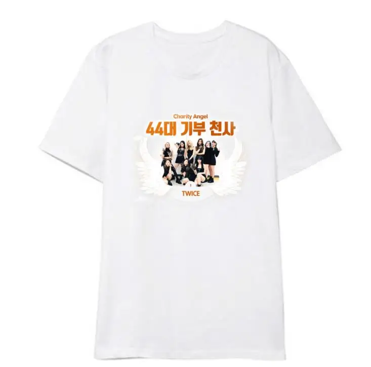 Twice charity angel all members photo printing white t shirt kpop summer style unisex o neck short sleeve loose t-shirt 
Twice charity angel all members photo printing white t shirt kpop summer style unisex o neck short sleeve loose t-shirt