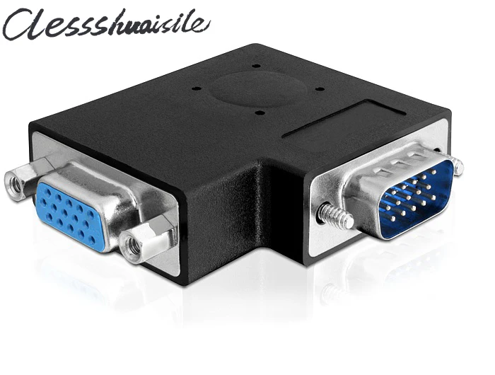 (100pcs/lot) Vertical Flat Right Angled 90 Degree VGA SVGA Male To Female extension Adapter BK
(100pcs/lot) Vertical Flat Right Angled 90 Degree VGA SVGA Male To Female extension Adapter BK