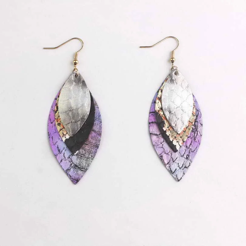 Zwpon Fashion Layered Snakeskin Leather Oval Earrings 2019 New Women Marquise Statement Earrings Jewelry Wholesale
Zwpon Fashion Layered Snakeskin Leather Oval Earrings 2019 New Women Marquise Statement Earrings Jewelry Wholesale
