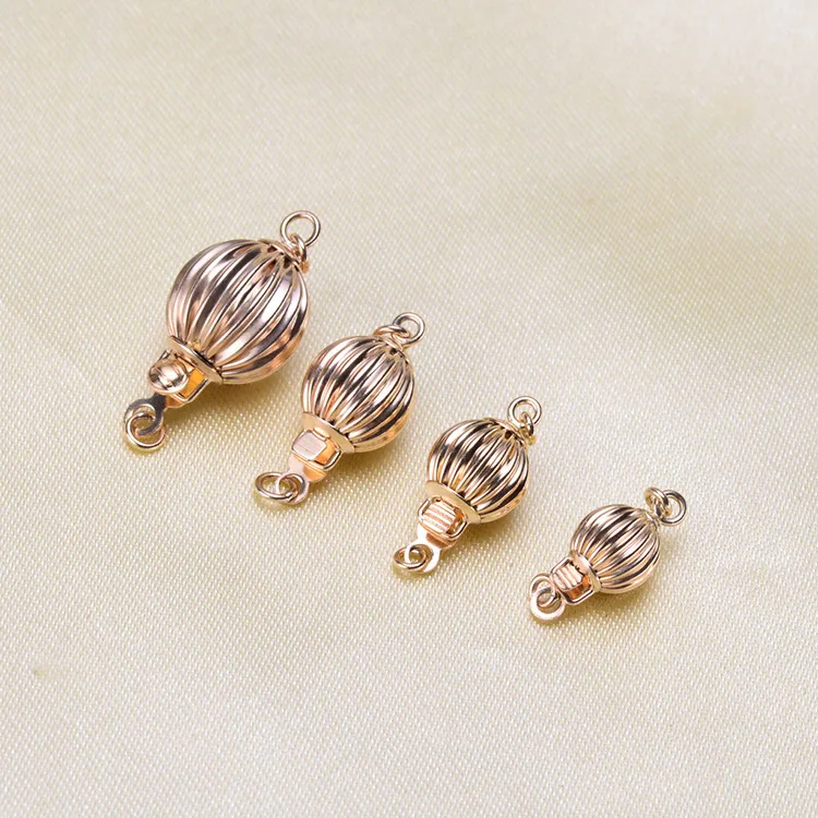 Hollow 9K Yellow Gold clasp,round corrugated box tab buckle with safety loop clasp for Pearl Necklace Bracelet Jewelry Findings
Hollow 9K Yellow Gold clasp,round corrugated box tab buckle with safety loop clasp for Pearl Necklace Bracelet Jewelry Findings