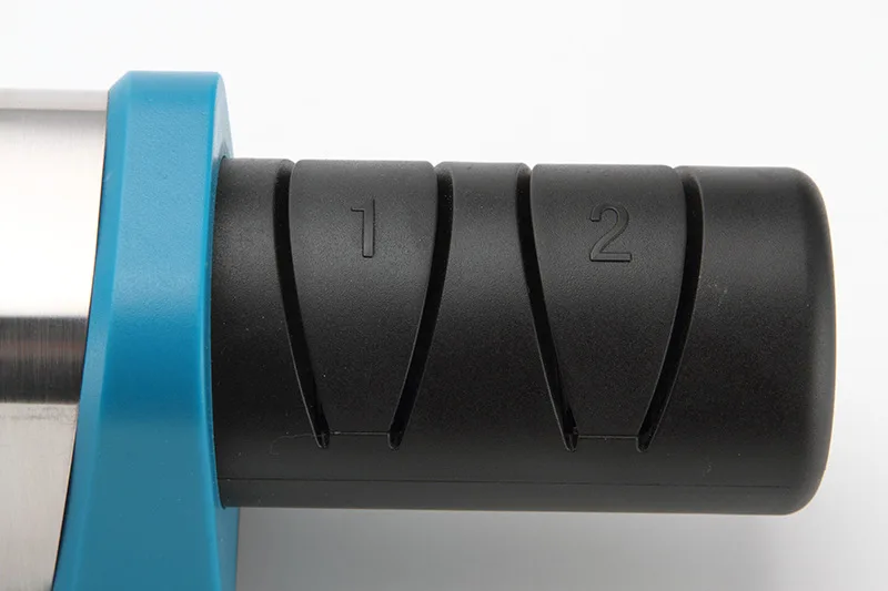 Electric knife sharpener Two Stages Diamond Kitchen Knife 2 Slot Electric Diamond Steel Ceramic Home Knife Sharpener
Electric knife sharpener Two Stages Diamond Kitchen Knife 2 Slot Electric Diamond Steel Ceramic Home Knife Sharpener