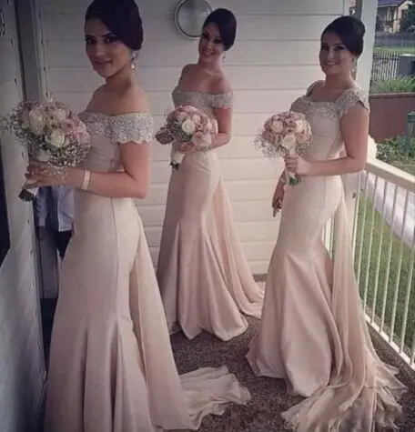 Dusty Pink Long Bridesmaid Dresses Mermaid Beaded Maid of Honor Dress Vestido Para Madrinha De Casamento
Dusty Pink Long Bridesmaid Dresses Mermaid Beaded Maid of Honor Dress Vestido Para Madrinha De Casamento