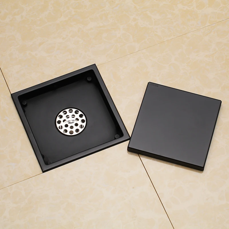 150X150mm Stainless Stee Shower Drain Black Bathroom Floor Drain Tile Insert Square Anti-odor Floor Waste Grates
150X150mm Stainless Stee Shower Drain Black Bathroom Floor Drain Tile Insert Square Anti-odor Floor Waste Grates