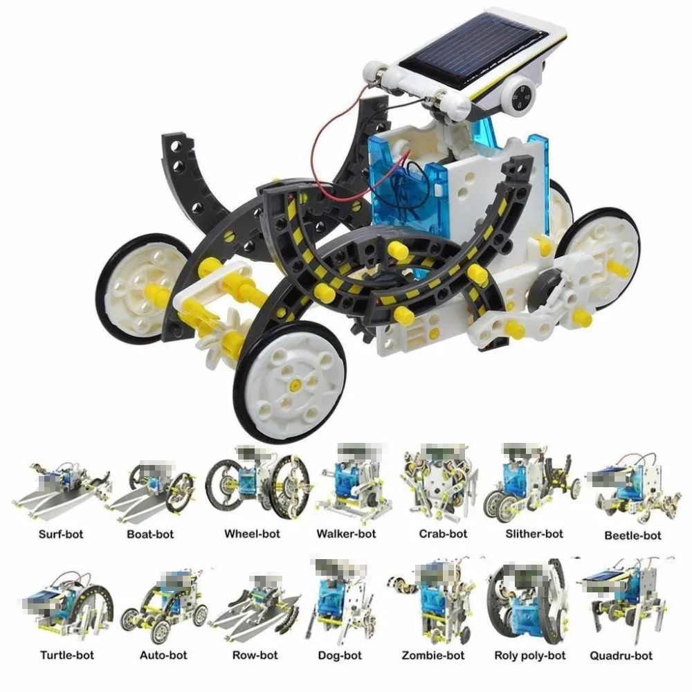 Hot 13 In 1 Solar Power Robot Kit DIY Toy Solar Powered Toys Transformation Robot Kit Educational Gift Toys for Children Boy
Hot 13 In 1 Solar Power Robot Kit DIY Toy Solar Powered Toys Transformation Robot Kit Educational Gift Toys for Children Boy