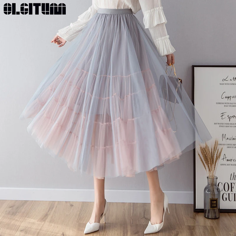 OLGITUM New 2020 Women Spring Summer High Waist Casual Flared Long Tutu Skirt Pleated Skater Skirt Sweet Ball Gown SK444
OLGITUM New 2020 Women Spring Summer High Waist Casual Flared Long Tutu Skirt Pleated Skater Skirt Sweet Ball Gown SK444