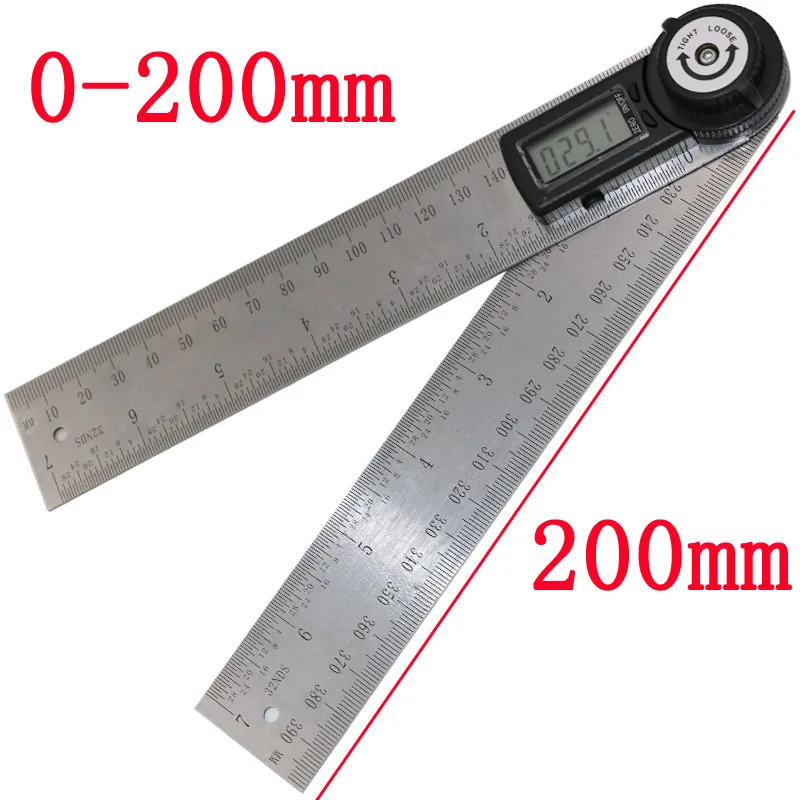 200mm Electronic Angle Meter Gauge Stainless Steel Digital Protractor Inclinometer 20cm Goniometer Level Measuring Tool
200mm Electronic Angle Meter Gauge Stainless Steel Digital Protractor Inclinometer 20cm Goniometer Level Measuring Tool