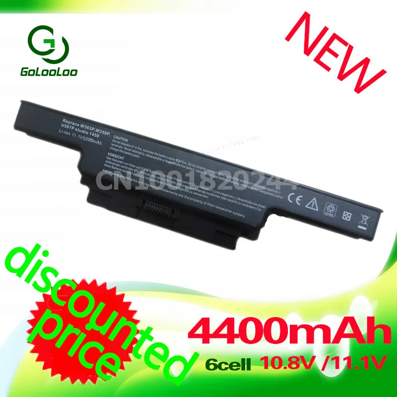 Golooloo Замена Батарея для dell Studio 1450 1457 1458 0U600P 312-4009 P219P U597P W356P
Golooloo Замена Батарея для dell Studio 1450 1457 1458 0U600P 312-4009 P219P U597P W356P