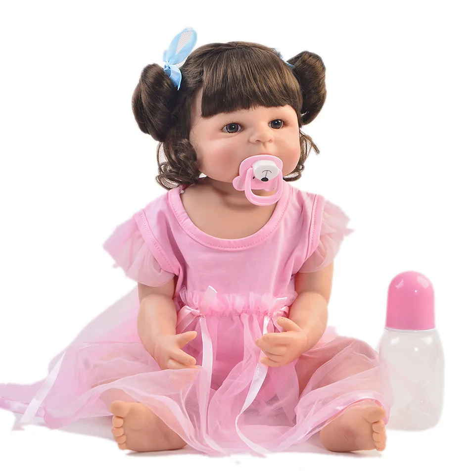 22inch 55cm Full silicone Vinyl Princess Toddler Babies Dolls baby infant Girls Birthday Gift Present Child Play House Toy doll
22inch 55cm Full silicone Vinyl Princess Toddler Babies Dolls baby infant Girls Birthday Gift Present Child Play House Toy doll