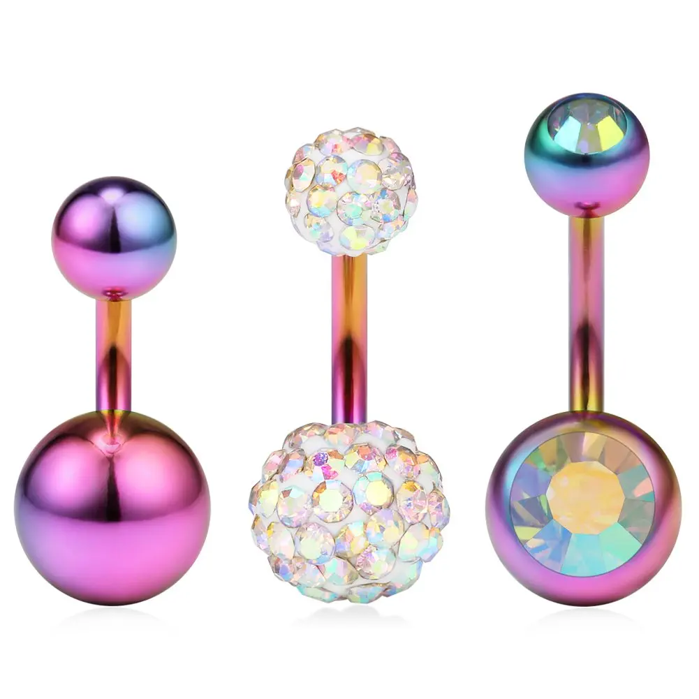 14G 316L Surgical Steel Shiny Ball & Crystal Ferido & Jeweled CZ 6mm Belly Earring Navel Button Rings Short Bar 8mm 10mm 3PCS
14G 316L Surgical Steel Shiny Ball & Crystal Ferido & Jeweled CZ 6mm Belly Earring Navel Button Rings Short Bar 8mm 10mm 3PCS