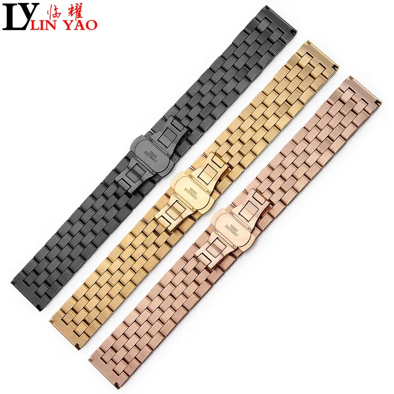 Stainless steel watch band Strap Bracelet Watchband Wristband Rose gold 18/20mm for Tissot Samsung for men women Exempt postage
Stainless steel watch band Strap Bracelet Watchband Wristband Rose gold 18/20mm for Tissot Samsung for men women Exempt postage