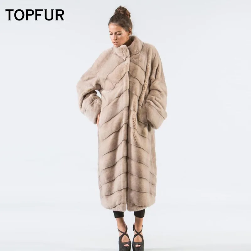 TOPFUR Winter Coat Women Genuine Leather Jacket With Fur Collar Real Mink Fur Coat Women Khaki Coats Real Fur Coat Women Outwear
TOPFUR Winter Coat Women Genuine Leather Jacket With Fur Collar Real Mink Fur Coat Women Khaki Coats Real Fur Coat Women Outwear