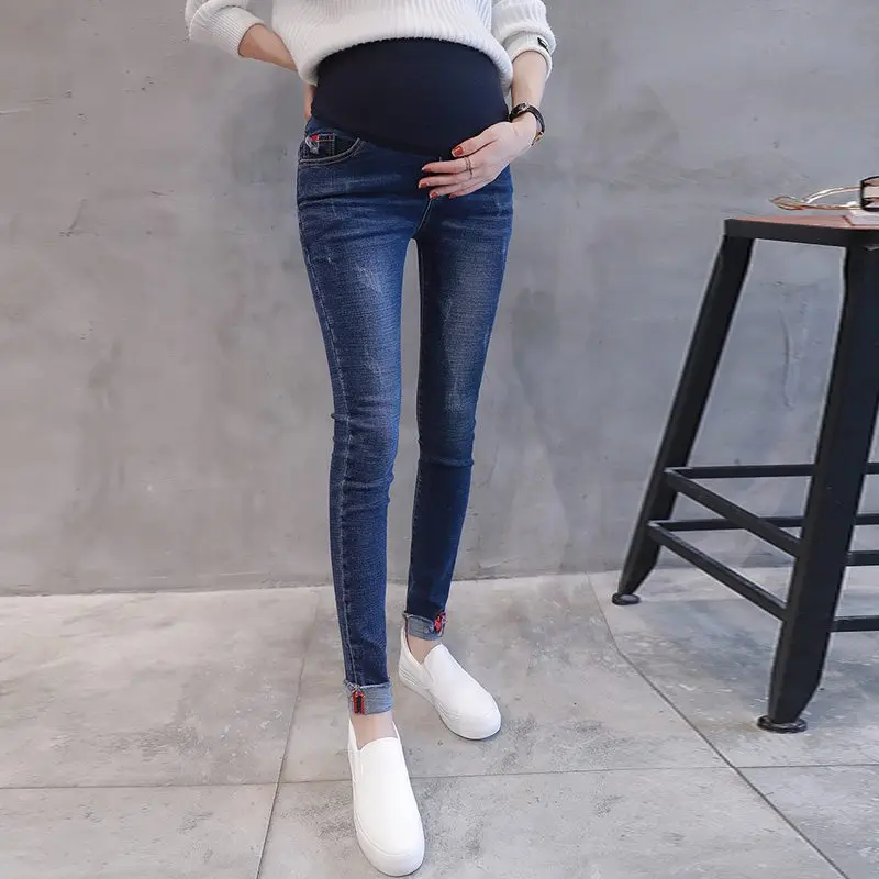 Leather high elastic pregnant women pants stomach lift pants Korean pregnant women jeans slim pencil pants
Leather high elastic pregnant women pants stomach lift pants Korean pregnant women jeans slim pencil pants